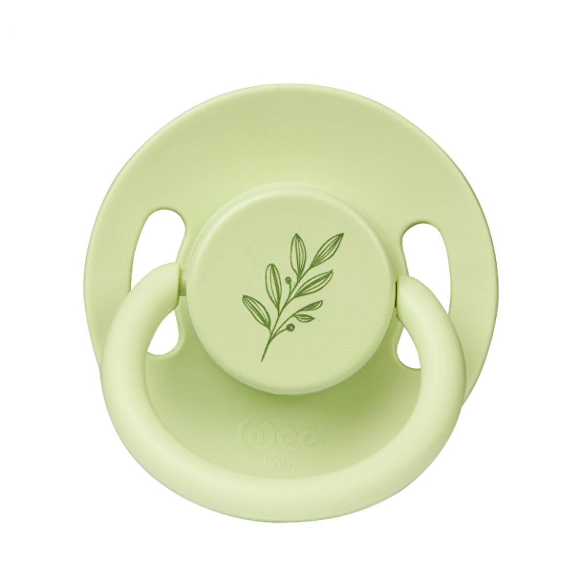 Wee Baby Natural Rubber Baby Pacifier: Comforting Cherry Shape, BPA-Free, Soothes & Prevents Irritation