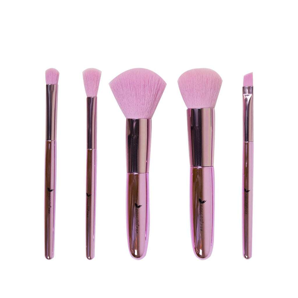 Nascita 5-Piece Makeup Brush Set - Portable, Compact, and Versatile Makeup Tools for Travel and Daily Use