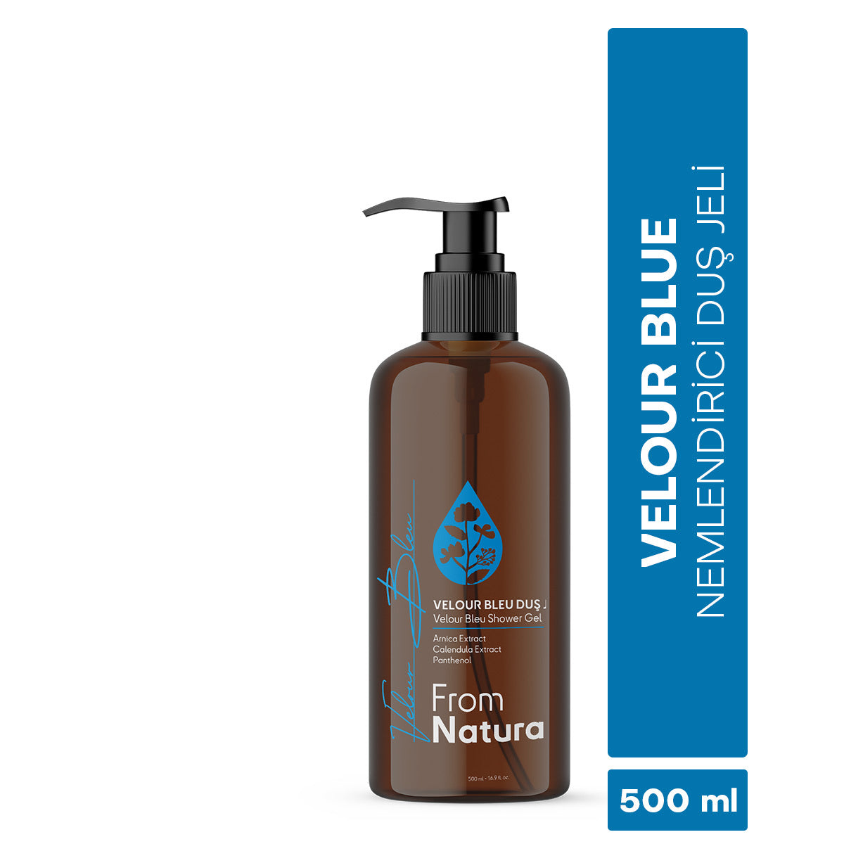 From Natura Velour Bleu Shower Gel with Arnica & Calendula 500 ml