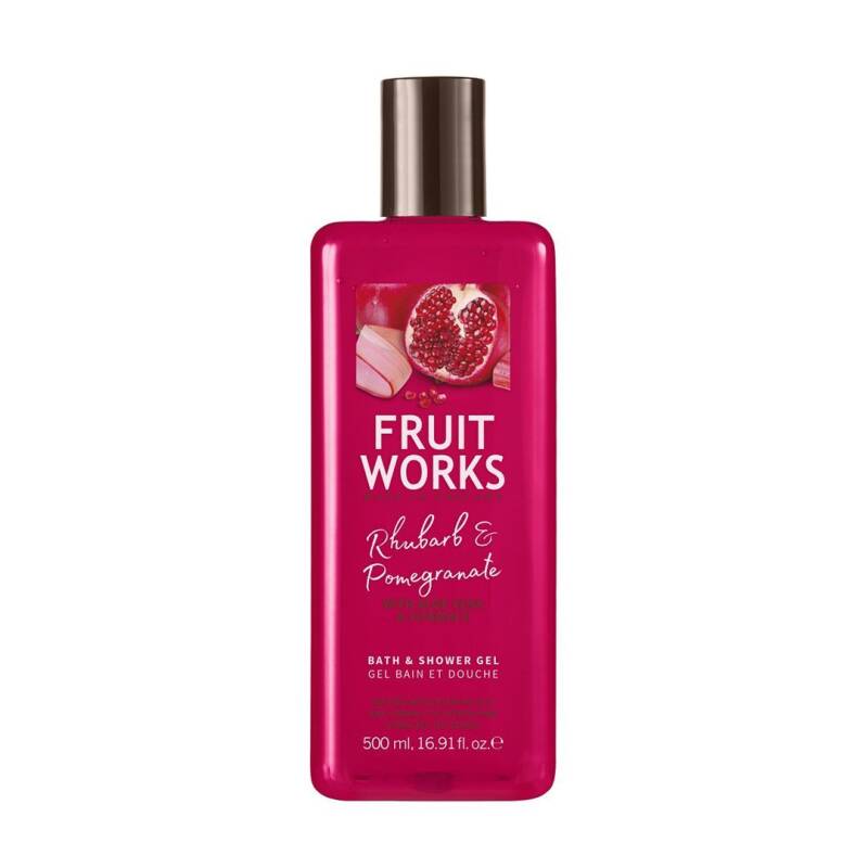 Fruit Works Rhubarb & Pomegranate Shower Gel 500ml