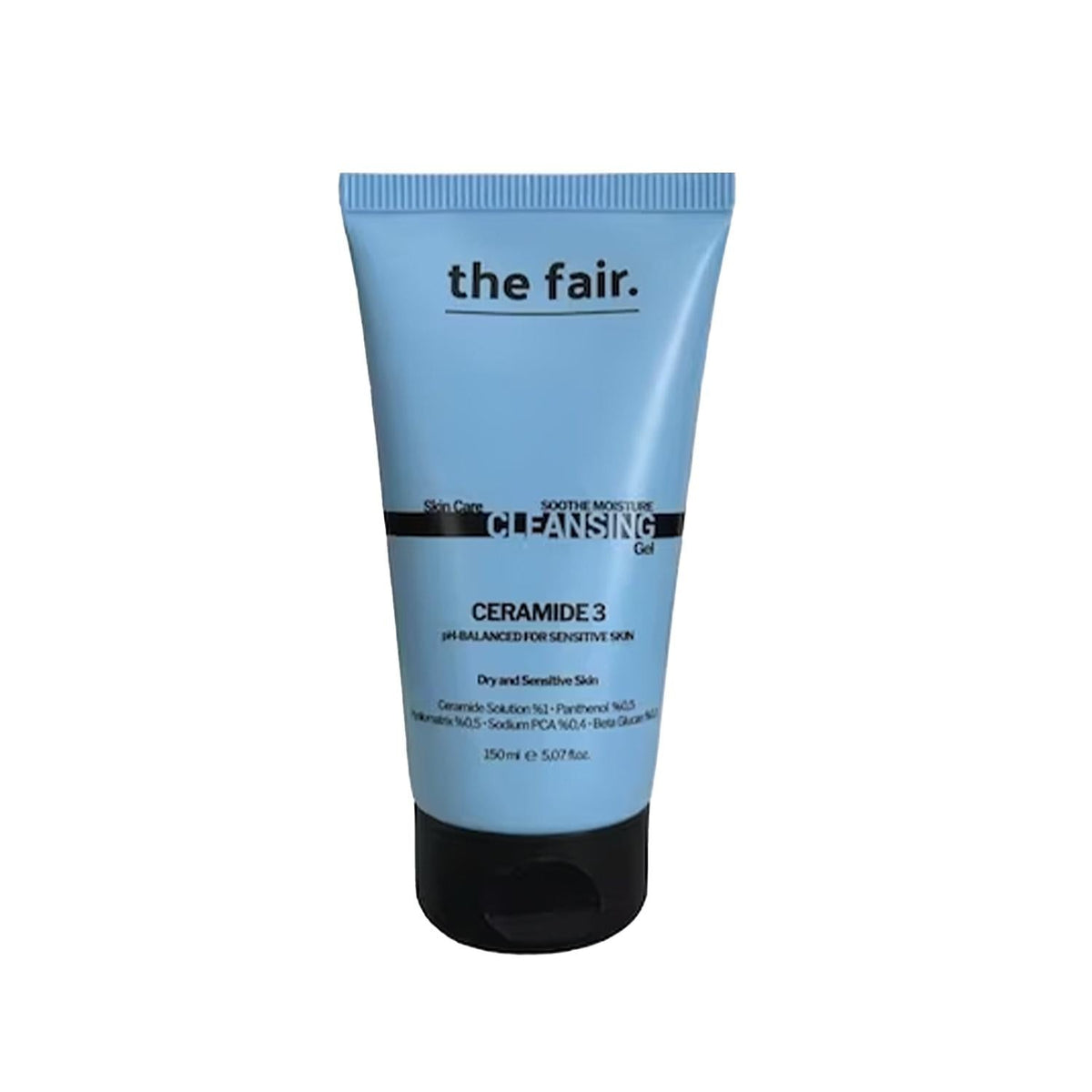 The Fair Ceramide 3 Vegan Face Wash Gel - Hydrating, Moisturizing, and Gentle Facial Cleanser for Dry Skin