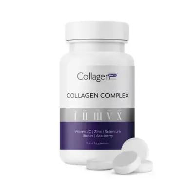 Collagen Forte: Advanced Collagen Complex for Enhanced Skin Elasticity, Joint Health & Anti-Aging - 90 Tablets