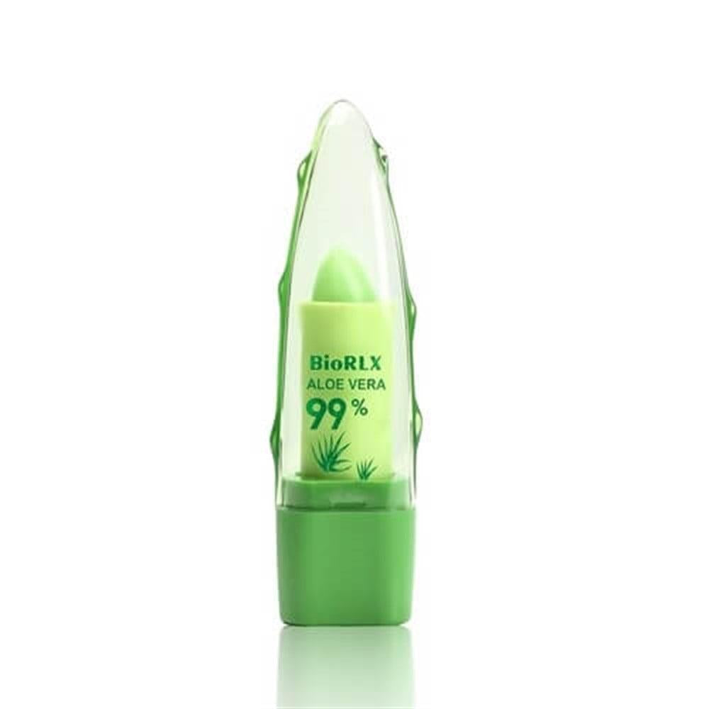 BioRLX 99% Aloe Vera Lip Balm - Natural Moisturizing Lip Care for Dry Chapped Lips
