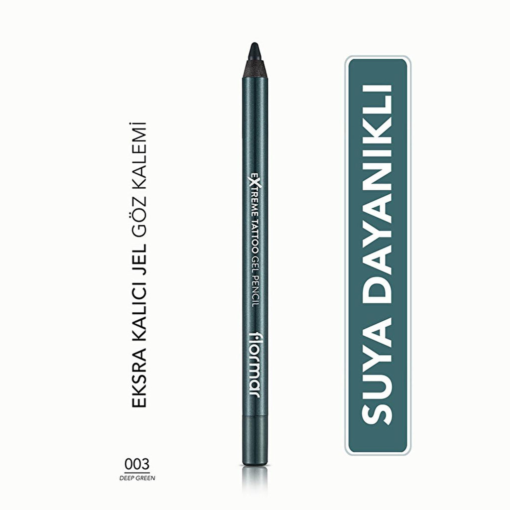 Flormar Extreme Tattoo Waterproof Gel Eye Liner - Long-Lasting, Precise Application for Various Eye Makeup Styles