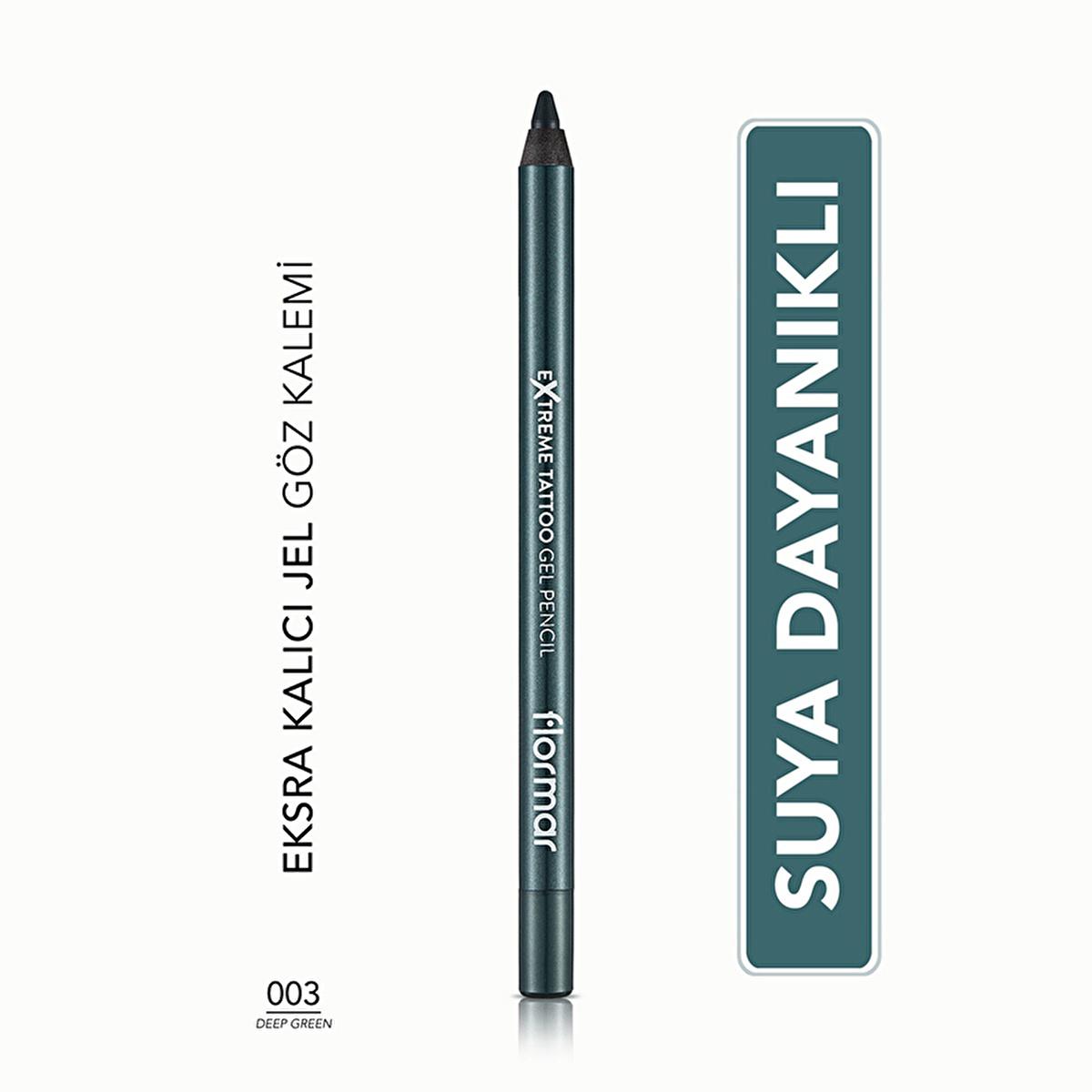 Flormar Extreme Tattoo Waterproof Gel Eye Liner - Long-Lasting, Precise Application for Various Eye Makeup Styles