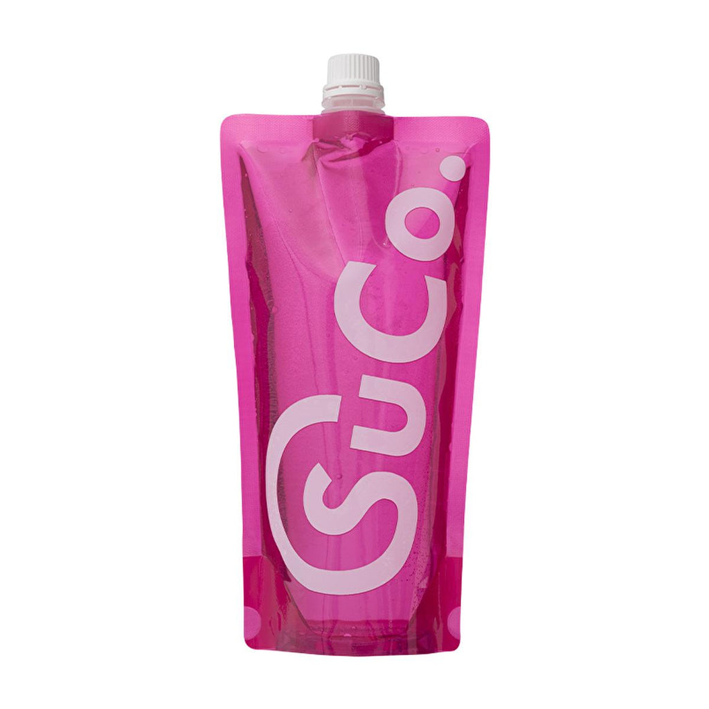 SuCo Pink 2.0 Collapsible Water Bottle - Eco-Friendly, BPA-Free, 20.29 fl oz Reusable Container