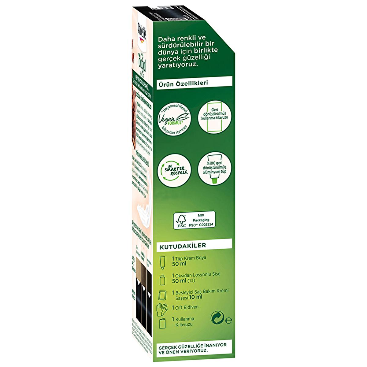 Palette Natural Hair Dye - Gece Mavisi (Night Blue) Permanent Hair Color with Natural Ingredients