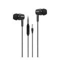 As1 In-ear Headphones with Microphone - Black, Mobile Compatible, Hands-Free Communication