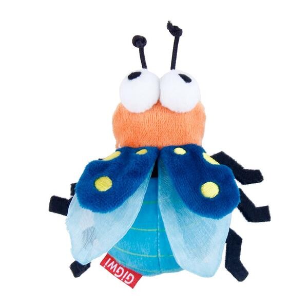 Gigwi Catnip Bee Light-Up Plush Cat Toy 9cm