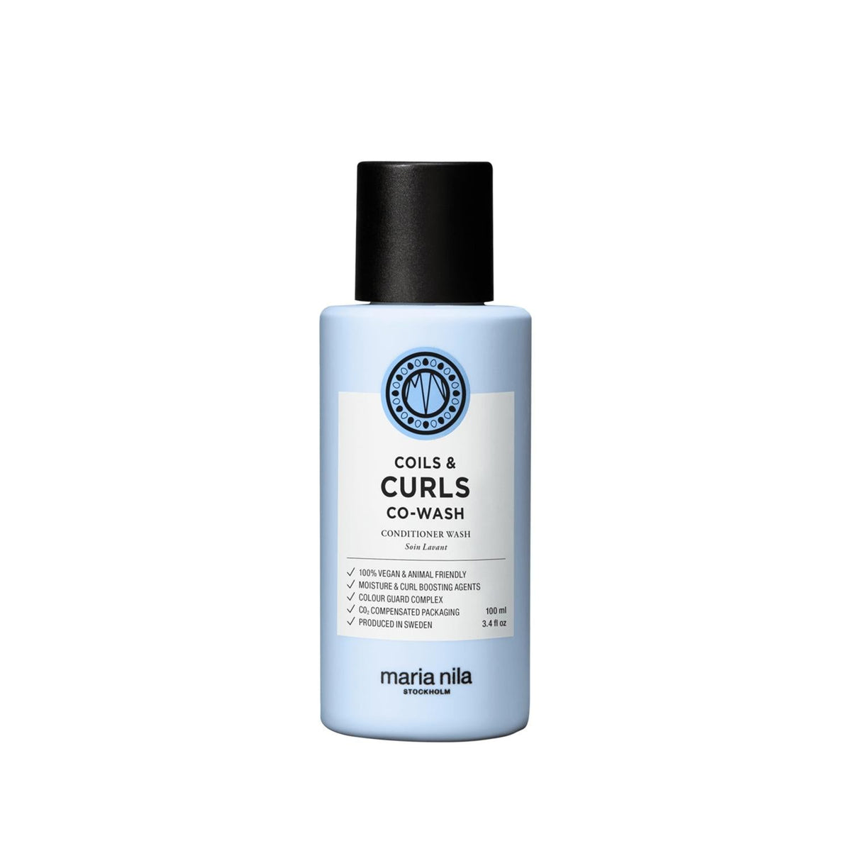 Maria Nila Co-Wash Shampoo for Curly Hair - Sulfate-Free, 3.38 fl oz