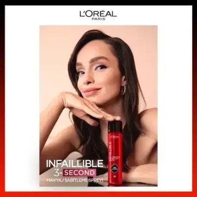Loreal Paris Infaillible Makeup Fixing Spray - 3-Second Setting, Long Lasting Makeup Solution