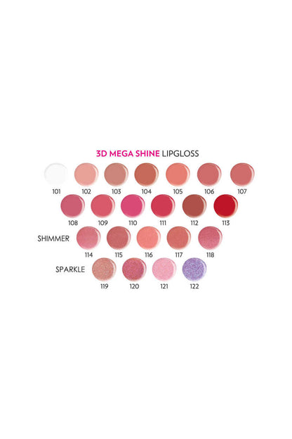Golden Rose 3D Mega Shine Lipgloss 105 - 5.2ml