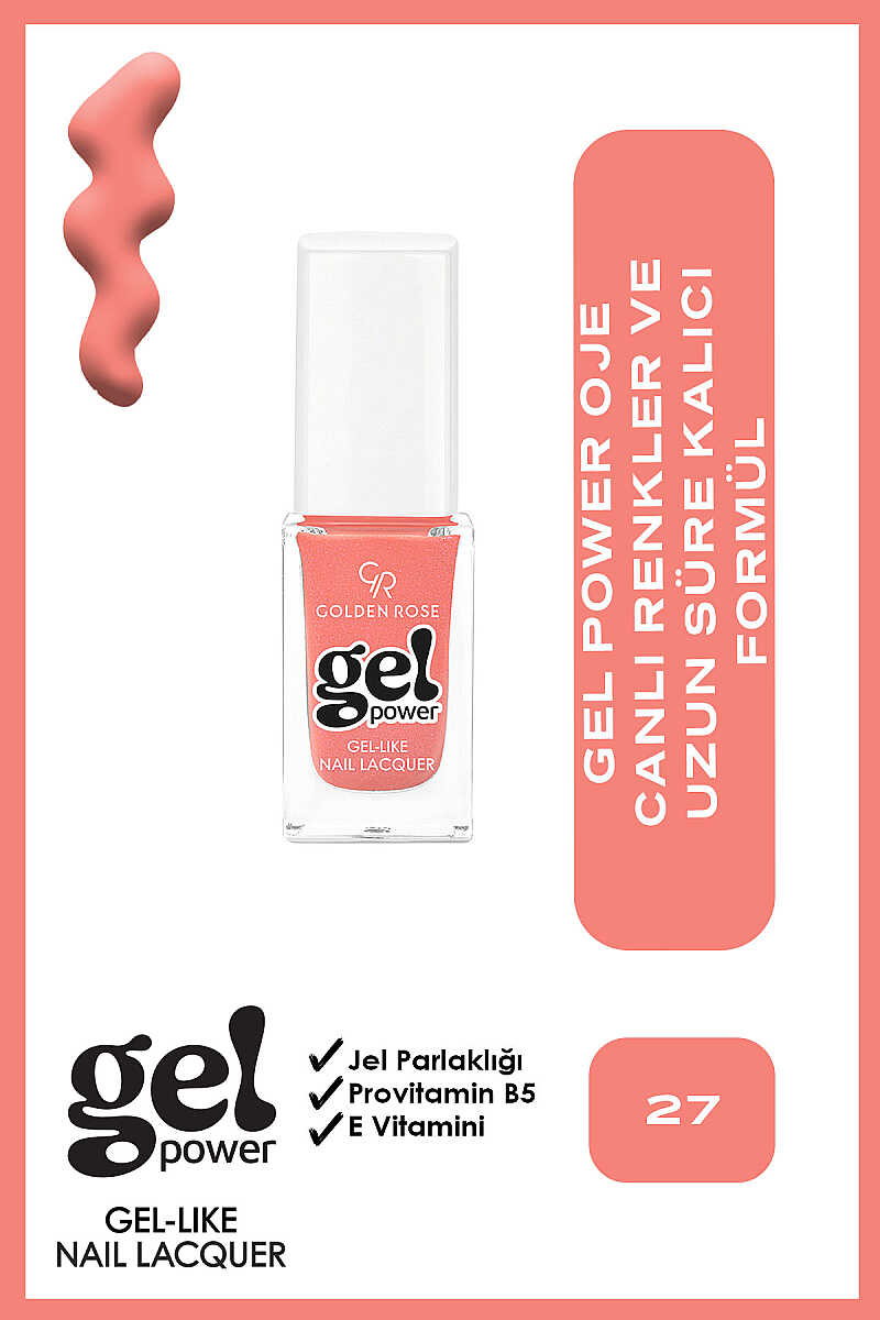 Golden Rose Gel Power Gel-Like Nail Polish No:27 10.2ml
