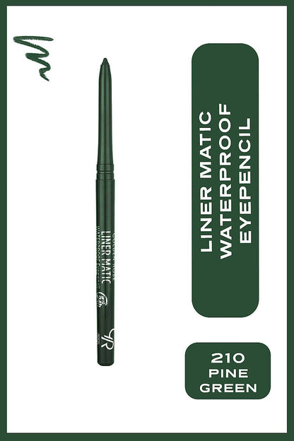Golden Rose Liner Matic Waterproof Eyepencil 210 Pine Green