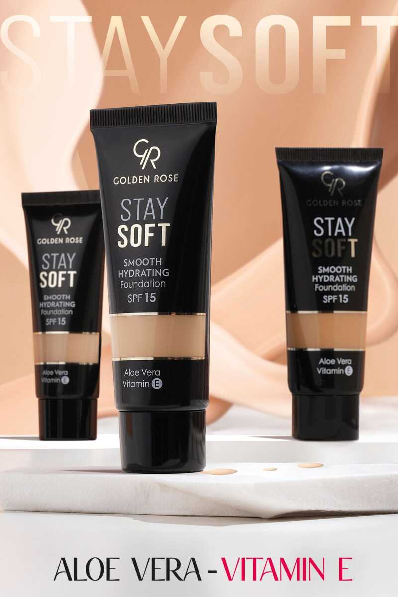 Golden Rose Stay Soft Smooth Hydrating Foundation 208 30ml