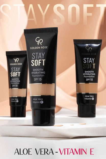 Golden Rose Stay Soft Smooth Hydrating Foundation 212