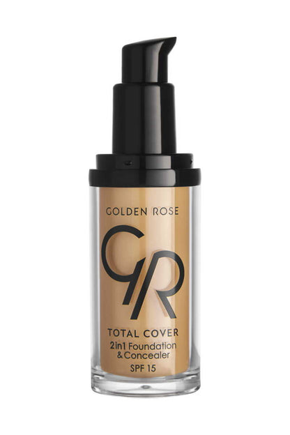 Golden Rose Total Cover 2in1 Foundation & Concealer 18 Cappuccino 30ml
