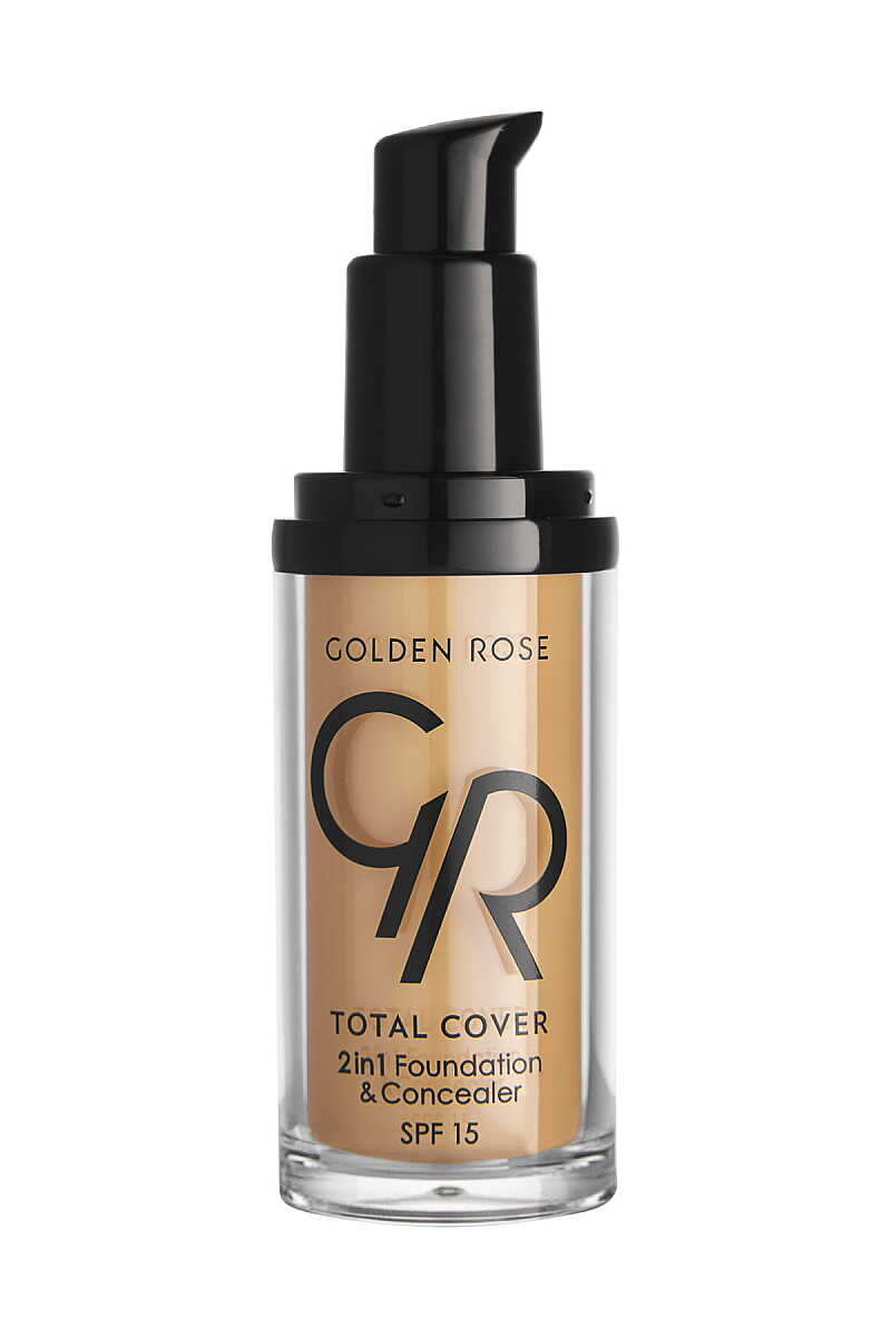 Golden Rose Total Cover 2in1 Foundation & Concealer 19 Caramel 30ml