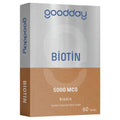 Goodday Biotin 5000 mcg Daily Supplement for Hair & Nails - 60 Tablets