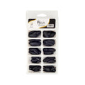 SISA Professional Plastic Artificial Nails - Black, Durable & Easy to Apply
