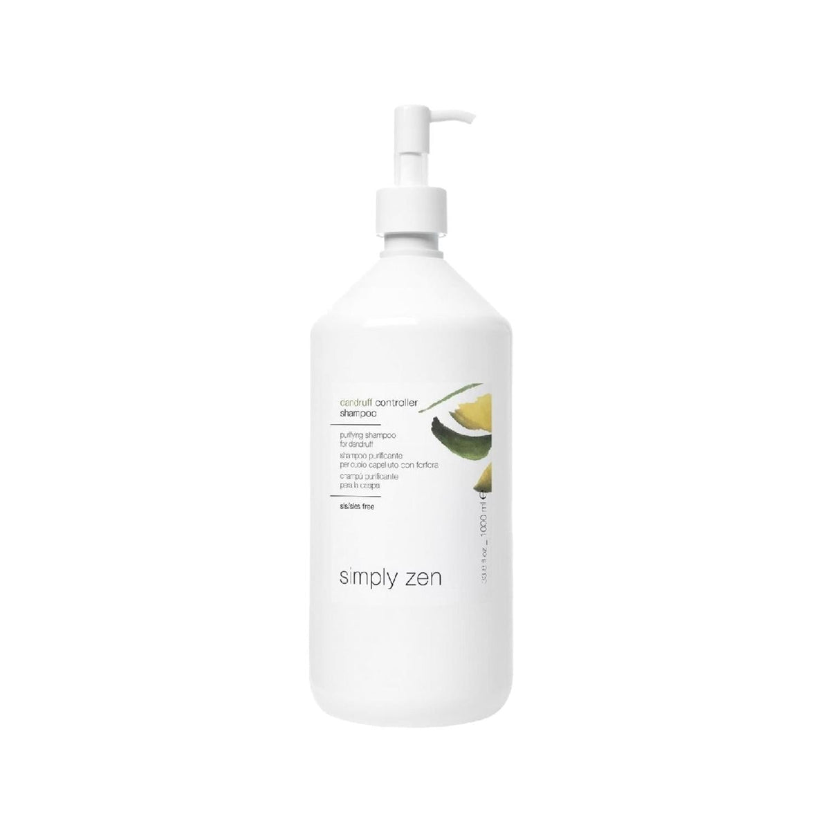 Simply Zen Anti-Dandruff Shampoo - Purifying, Gentle, 1000ml Large Capacity for Scalp Care