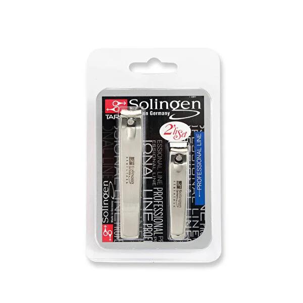 Solingen Nail Clippers 2-Piece Set - Professional Grooming for Fingernails and Toenails