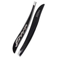 Nascita Stainless Steel Black Tweezers for Precision Grooming