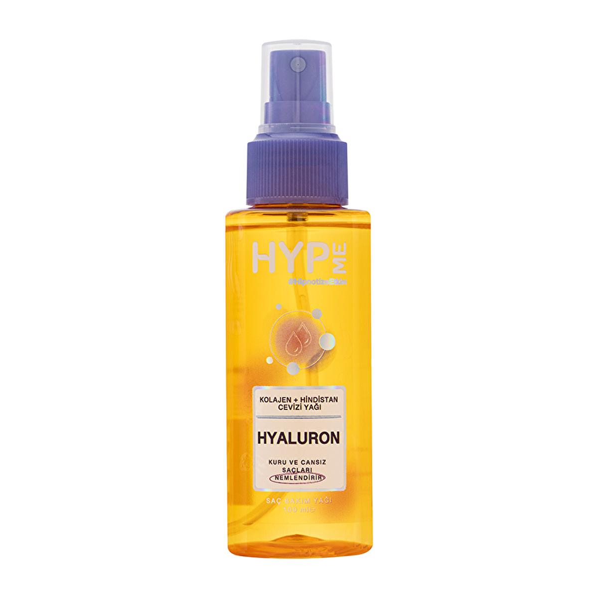 Hyp Me: Hyaluronic Acid Hair Oil - Intense Moisture, Collagen & Keratin Treatment for Dry, Damaged Hair - 100ml Leave-In Conditioner