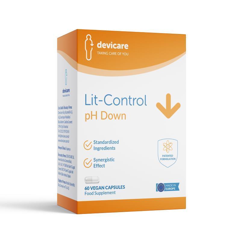 Devicare Lit-Control PH Down - 60 Capsules