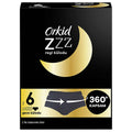 Orkid Disposable Period Panties for Women - 360 Degree Protection, Silky Soft & Breathable - Black, Size 6 (Pack of 2)