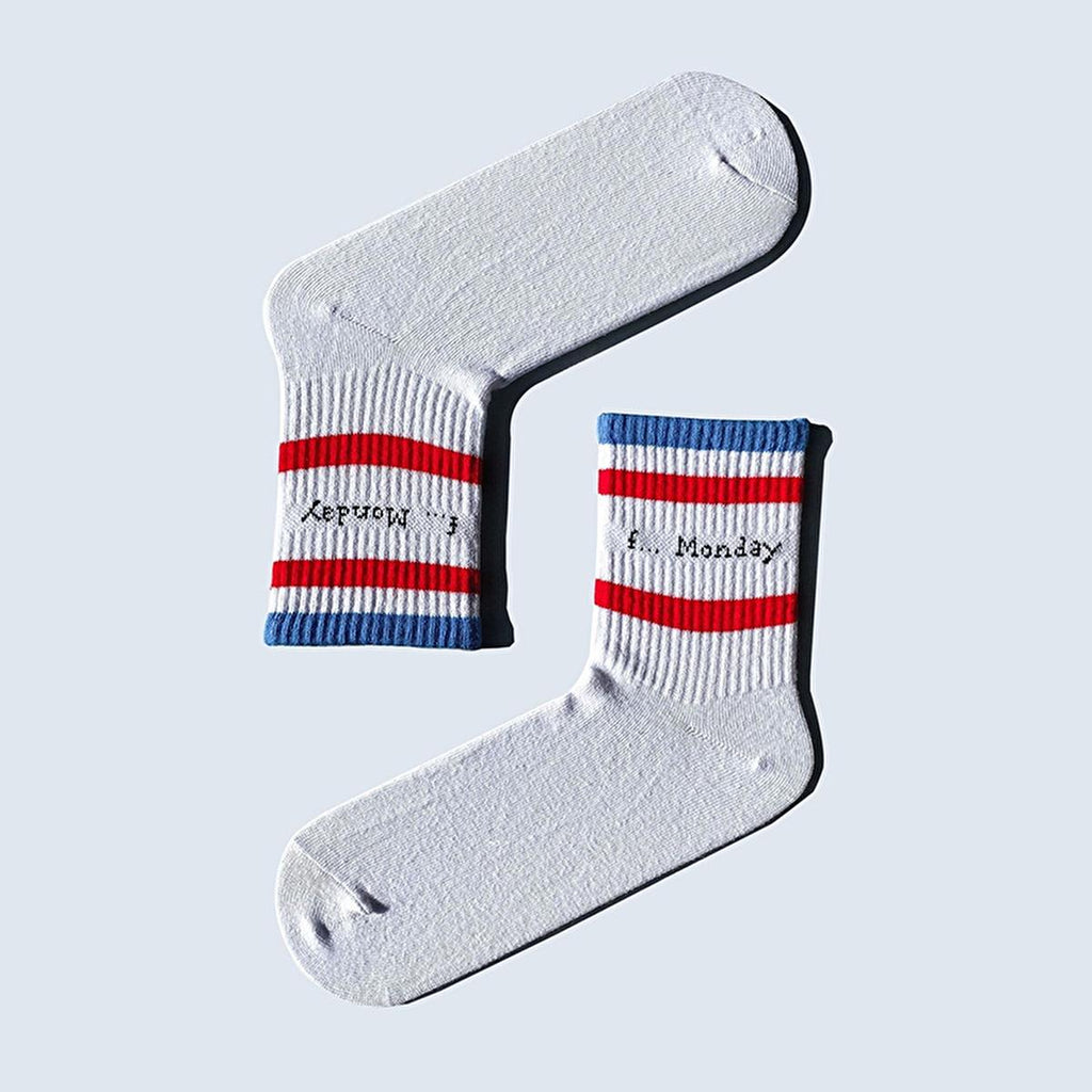 Carnaval Socks 7-Pack Slogan Designed Comfortable Cotton Socks Set for Everyday Wear