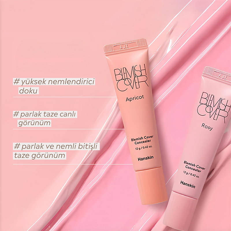 Hanskin Blemish Cover Concealer Rosy Brightening Cover 12 g