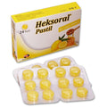 Mega Farma Heksoral Honey & Lemon Lozenges with Vitamin C 24 Count