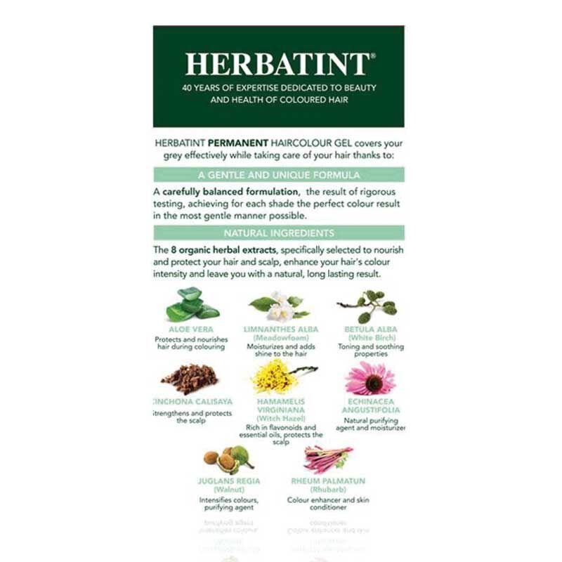 Herbatint Permanent Hair Color Gel 1N Black 135ml