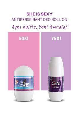 She Sexy Roll-On Deodorant for Women - Alcohol & Paraben-Free, Long-Lasting Protection, Ideal for Sensitive Skin - 50ml