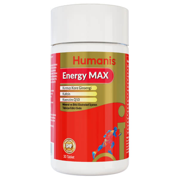 Humanis Energy Max Daily Supplement for Vitality 30 Tablets