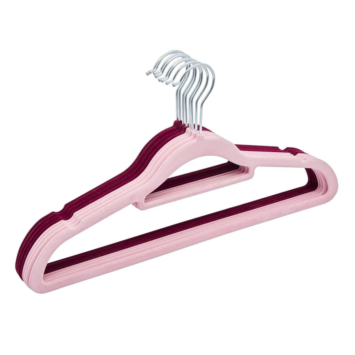 Ideenwelt Pink Padded Clothes Hangers Soft Grip 8-Pack