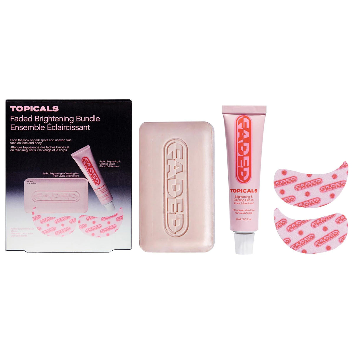 Faded: Brightening Bundle for Radiant Skin - Dark Spot Corrector, Hyperpigmentation Treatment, and Uneven Skin Tone Serum