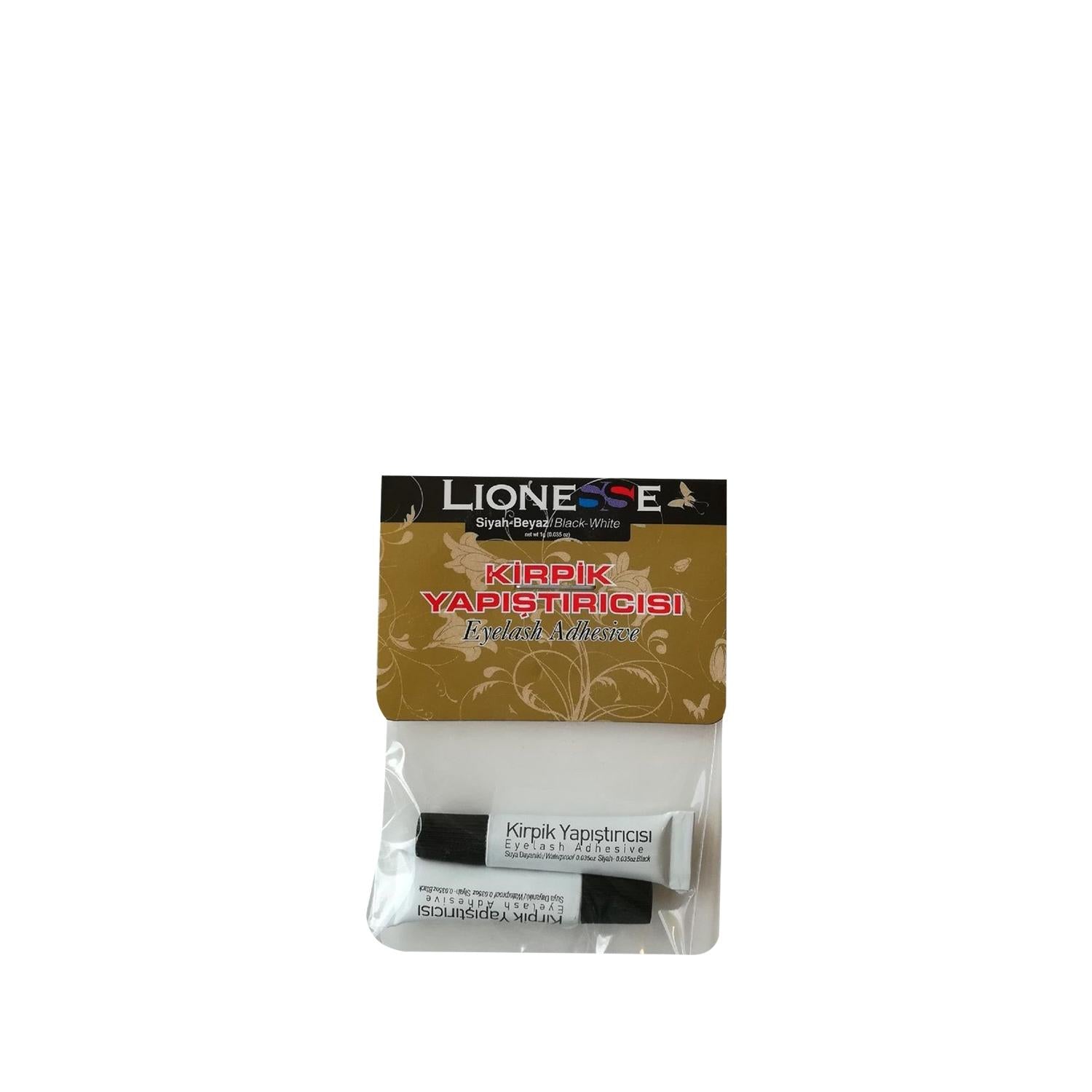 Lionesse White Eyelash Glue 2g - 2 Pieces, False Eyelash Adhesive for Beauty & Cosmetic Enhancements