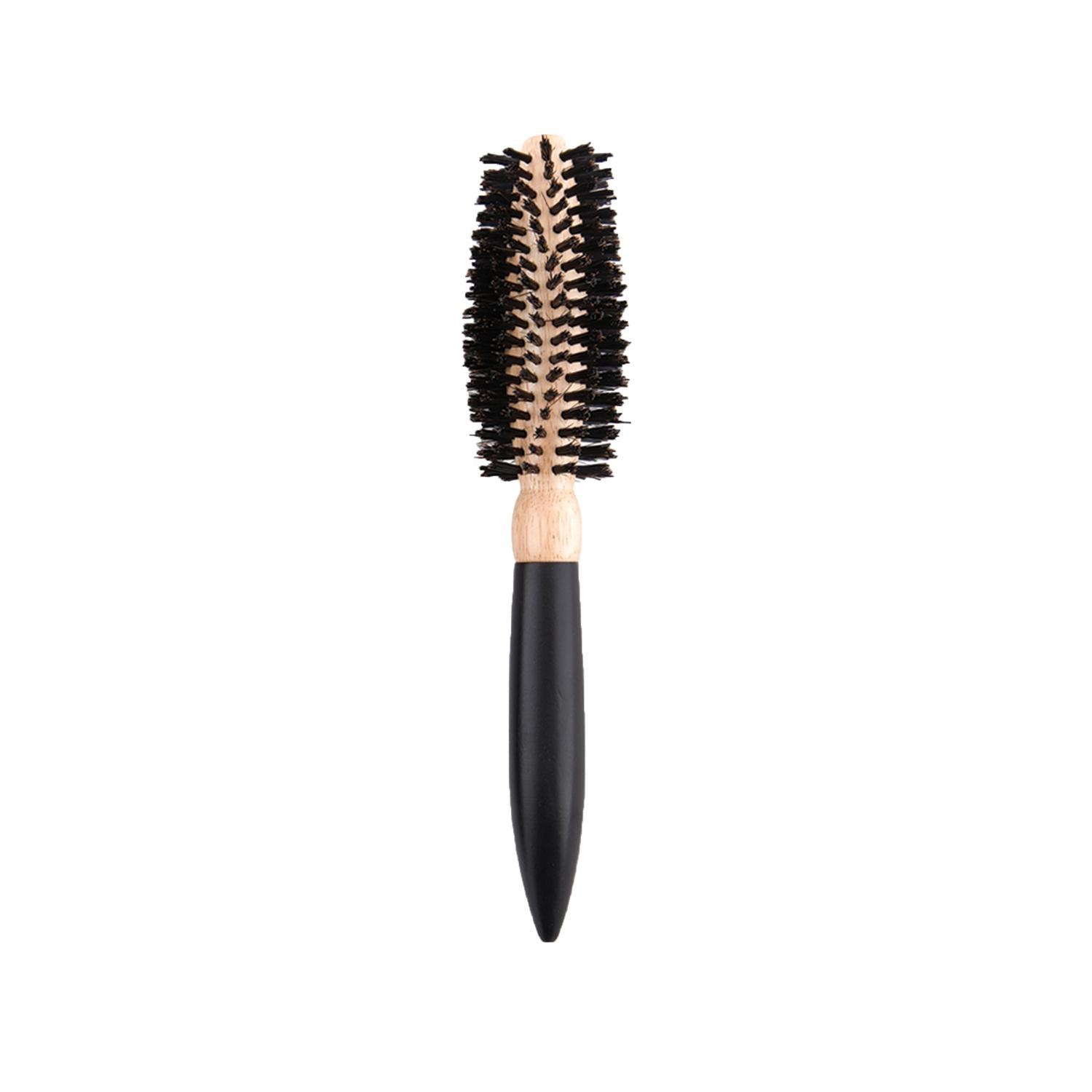 Trina Wooden Round Hair Brush 57 - Natural Hair Care Tool for Detangling & Styling