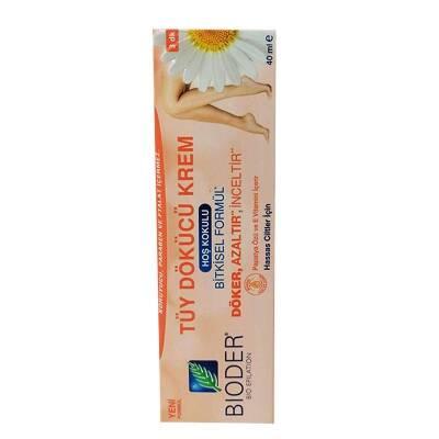Bioder Hair Removal Cream for Sensitive Skin - 1.35 fl oz, Gentle & Effective Depilatory Cream