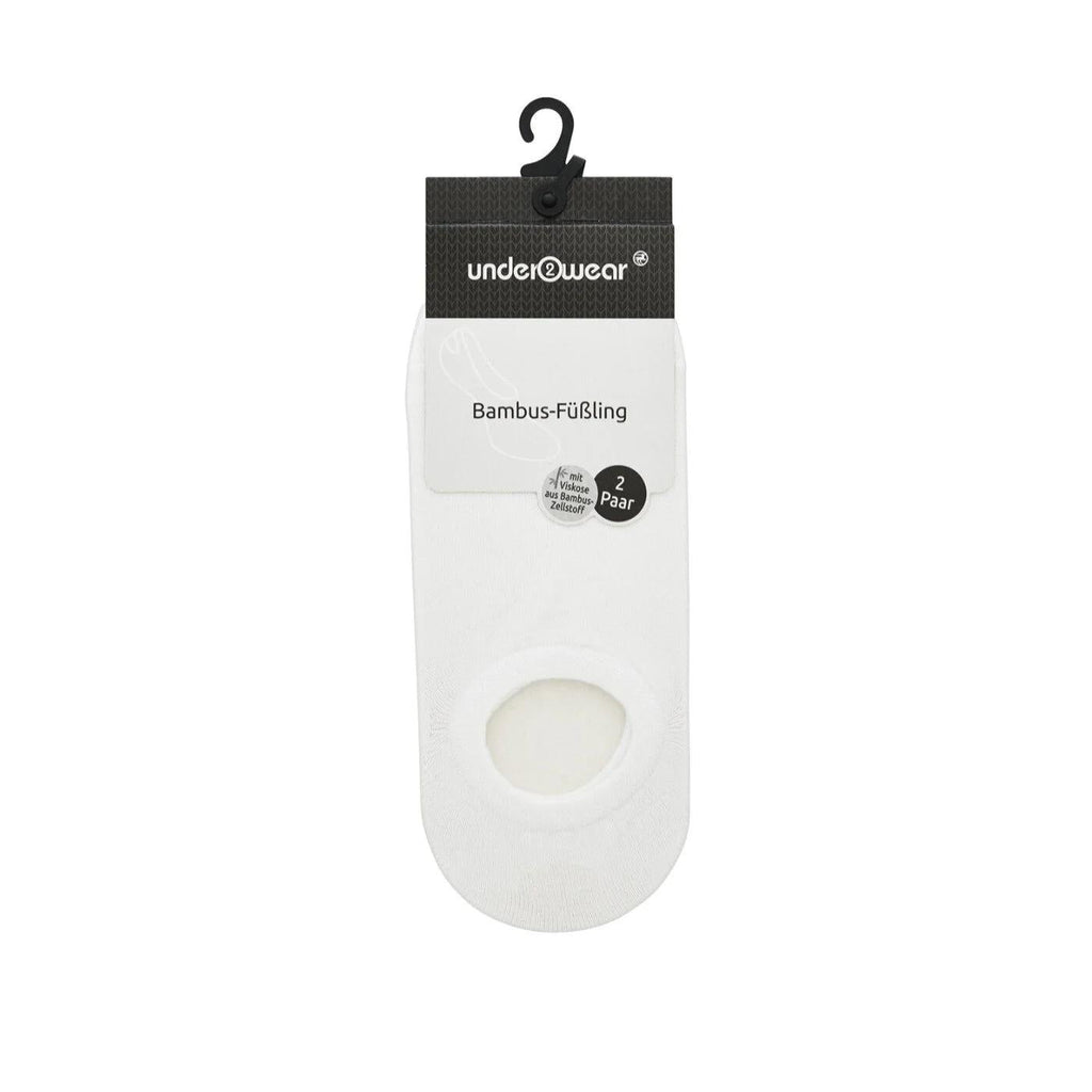 Underwear Bamboo Socks Soft & Breathable White - 2 Pairs