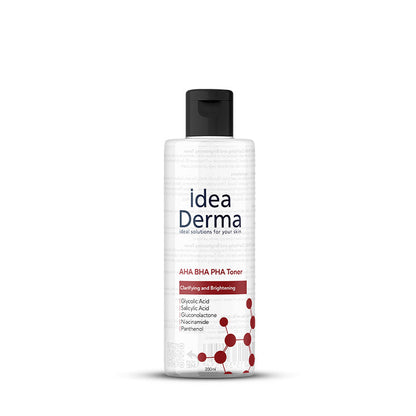 Idea Derma AHA BHA PHA Clarifying & Brightening Toner 200 ml