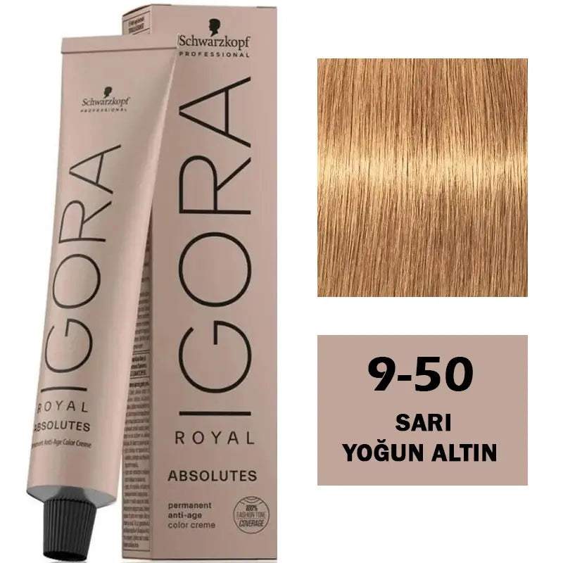 Igora Royal Absolutes Anti-Age Hair Color 9-50 Intense Gold 60ml