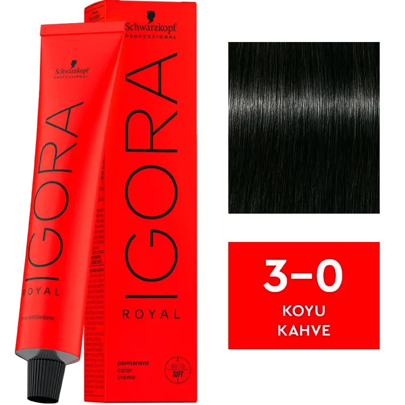 Igora Royal Permanent Color Creme 3-0 Dark Brown 60ml