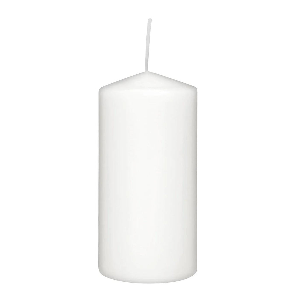 Rubin Licht White Pillar Candle for Home Decor 120x60 mm