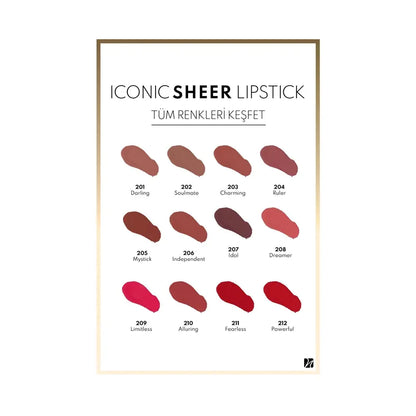 Note Iconic Sheer Lipstick - 210 Alluring 4g