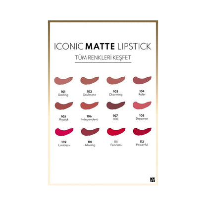 Note Iconic Matte Lipstick in 111 Fearless 4.5g