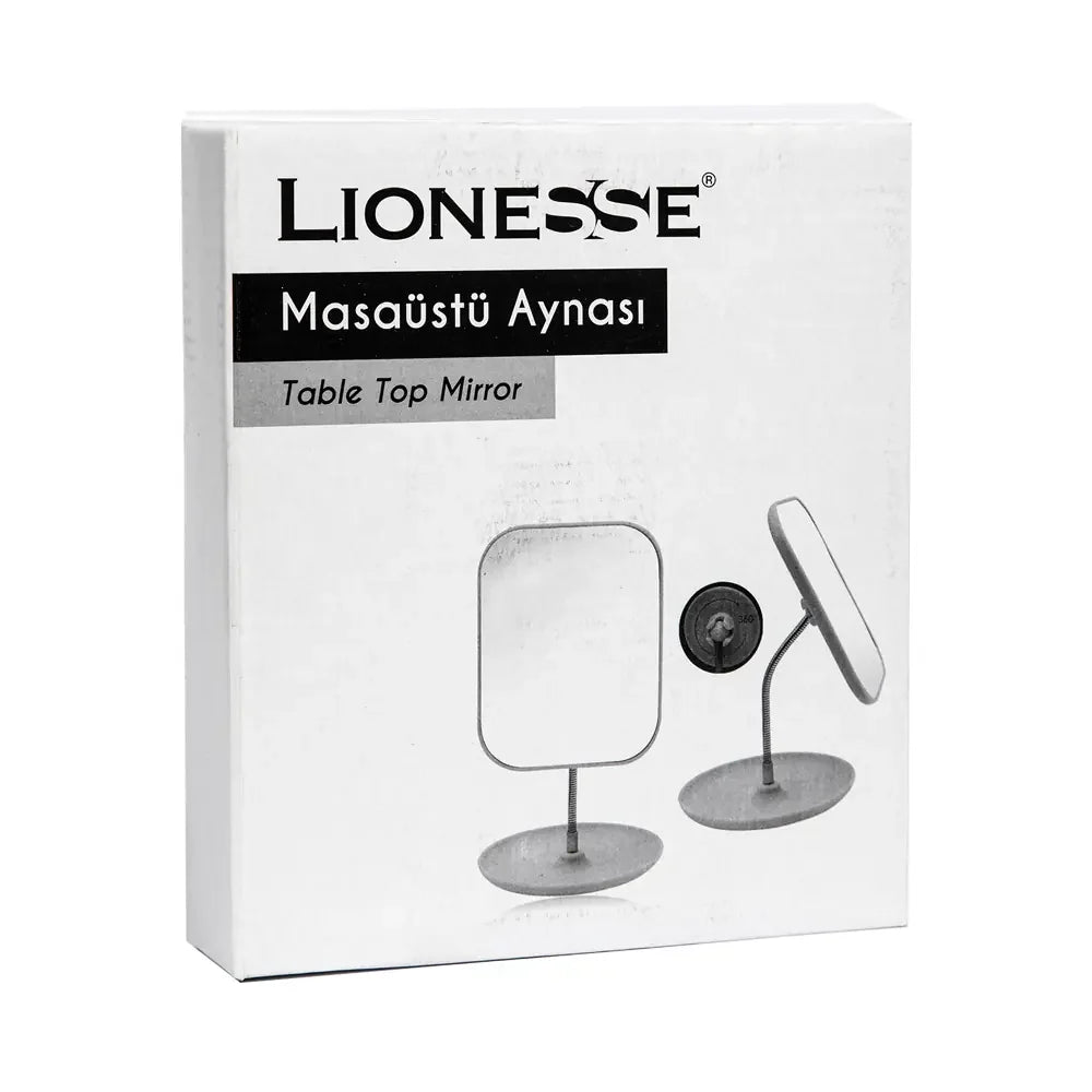 Lionesse Tabletop Makeup Mirror in Pink 3308