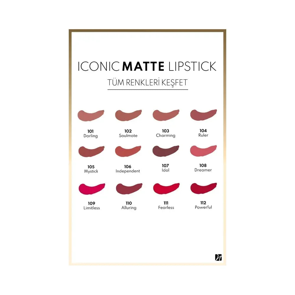 Note Iconic Matte Lipstick in 110 Alluring for Bold Lips